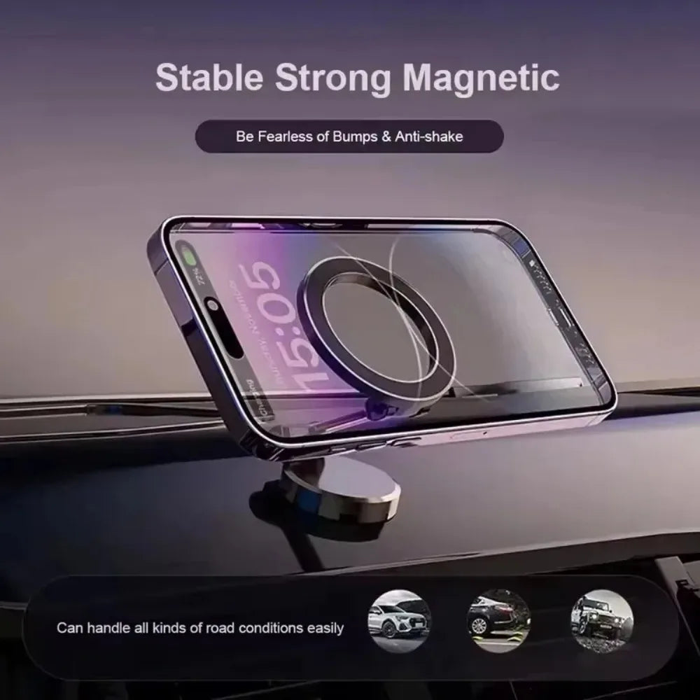 Universal Magnetic Car Phone Mount – Strong Hold & 360° Rotation