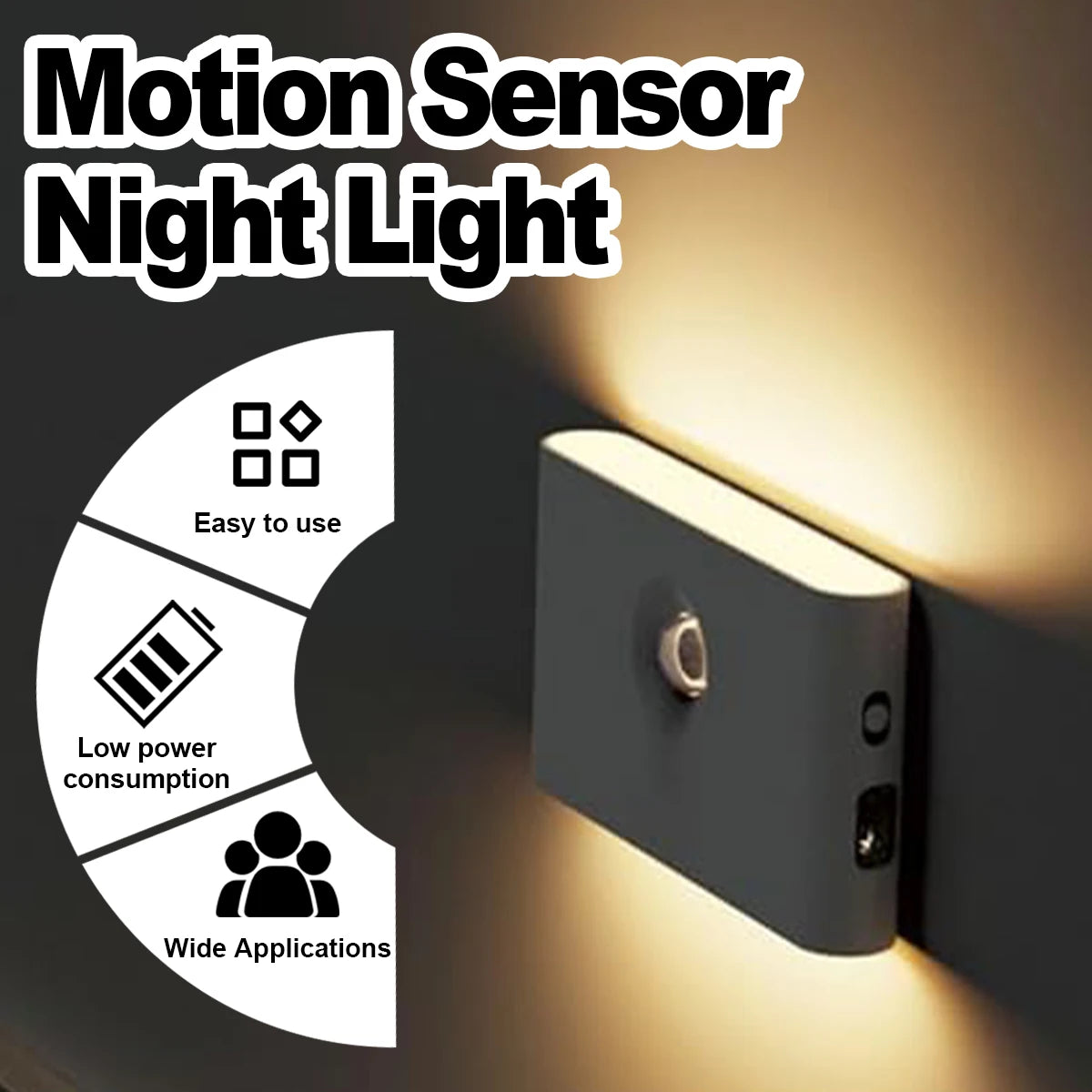 Magnetic Rechargeable Motion Sensor Night Light
