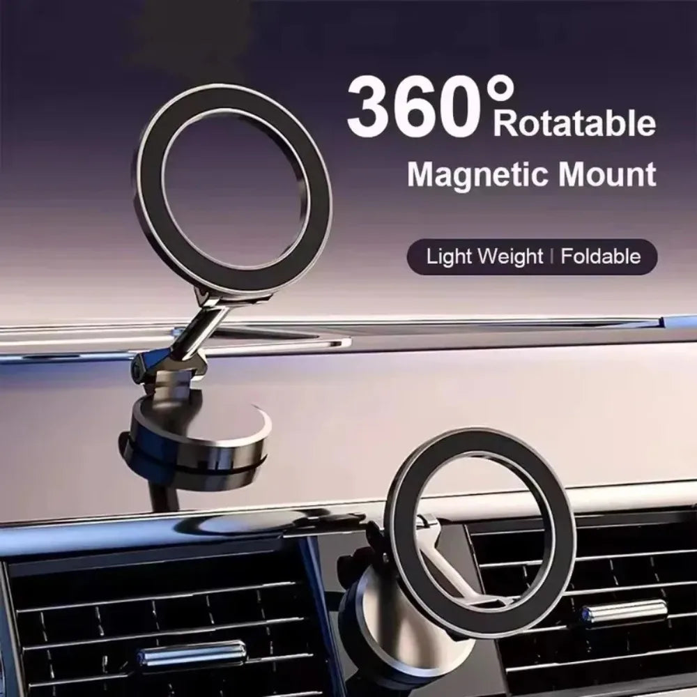 Universal Magnetic Car Phone Mount – Strong Hold & 360° Rotation