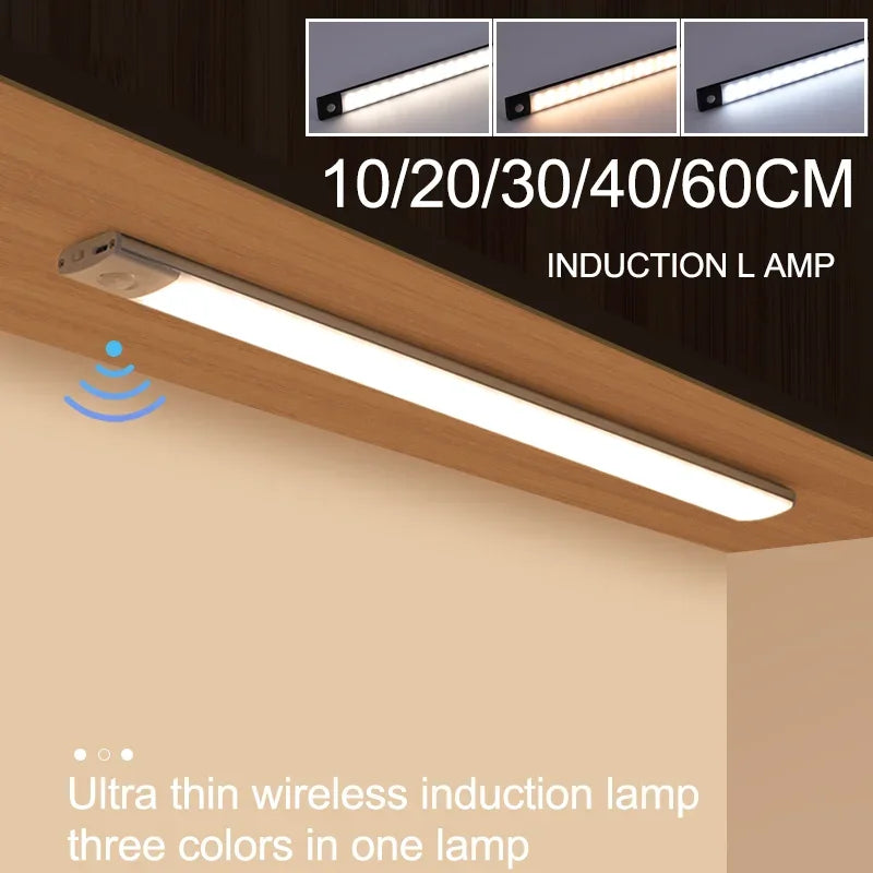 Rechargeable Motion Sensor LED Cabinet Light (10–60 cm)