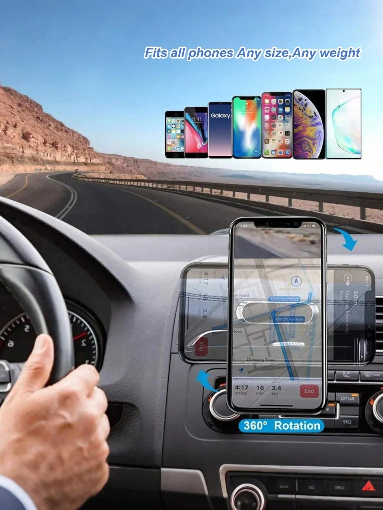 Magnetic Car Phone Mount – Strong Hold, Universal Fit